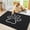 Black, variant on Dog Door Mats for Muddy Rug, Microfiber Quick Dry Chenille Entryway Rug, Non-Slip Absorbent Chenille Indoor Doormats，Machine Washable Pet Rug