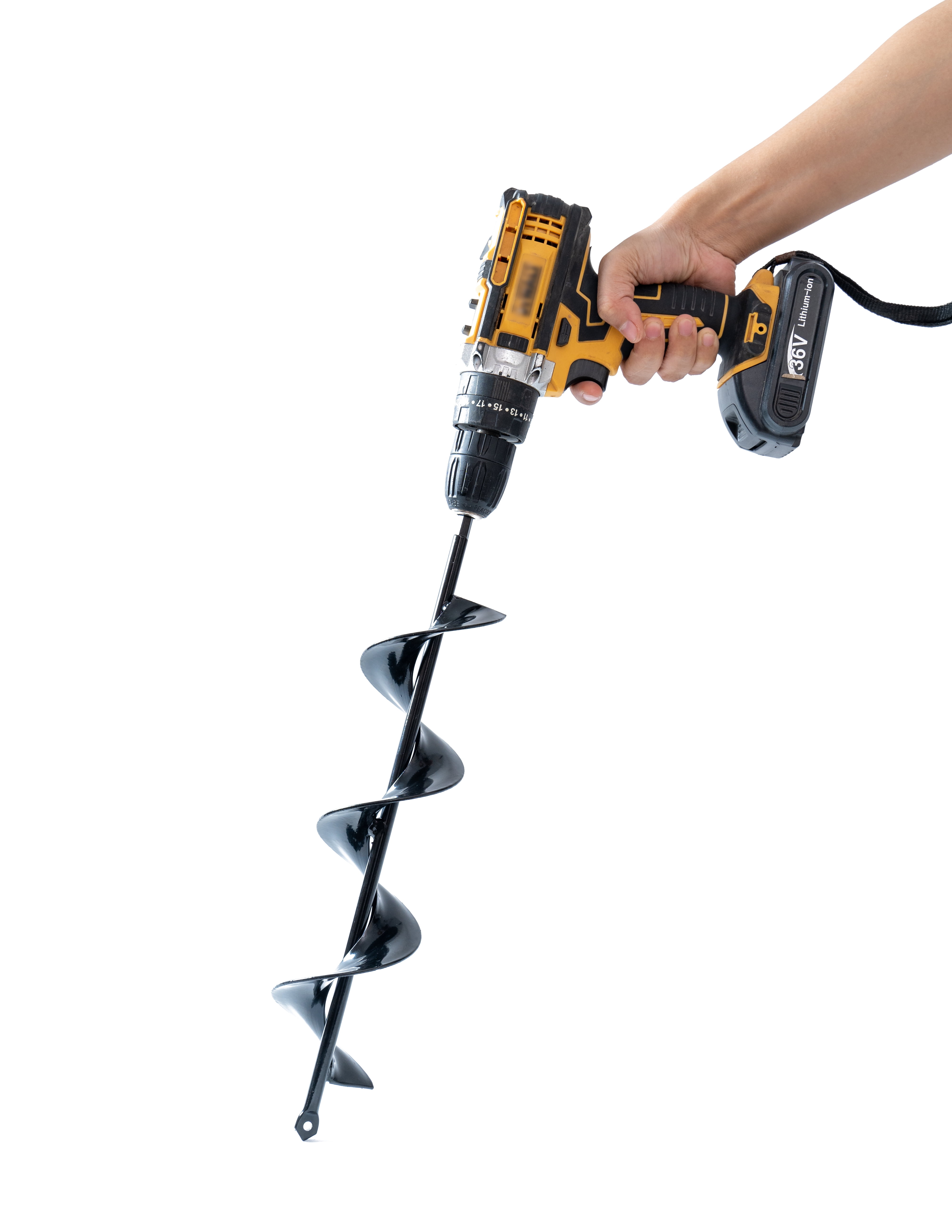 VASGOR Set of 4 (1.6x9", 2.4x12", 3.2x16", 4x16") Auger Drill Bit for Planting - Easy Planter Garden Auger - Bulb & Bedding Plant Augers - Posthole Digger for 3/8” Hex Drive Drill