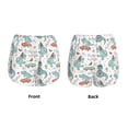 thumbnail image 6 of Uemuo Music Lover Dinosaur Pattern Women's Athletic Shorts High Waisted Running Shorts with Liner Pockets Gym Elastic Workout Shorts-Large, 6 of 9
