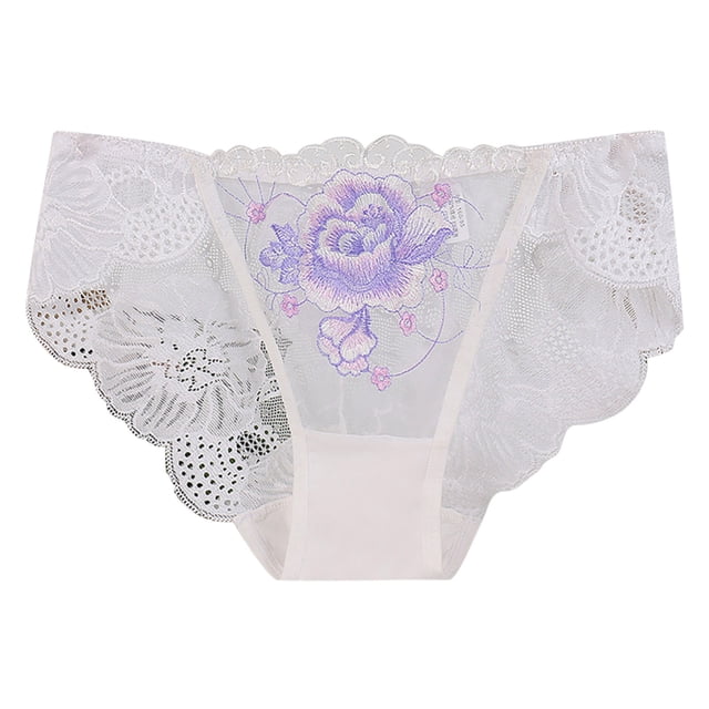 Aayomet Culottes Grande Taille pour Femmes, String Ouvert, Lingerie, Pyjama (Blanc, G)