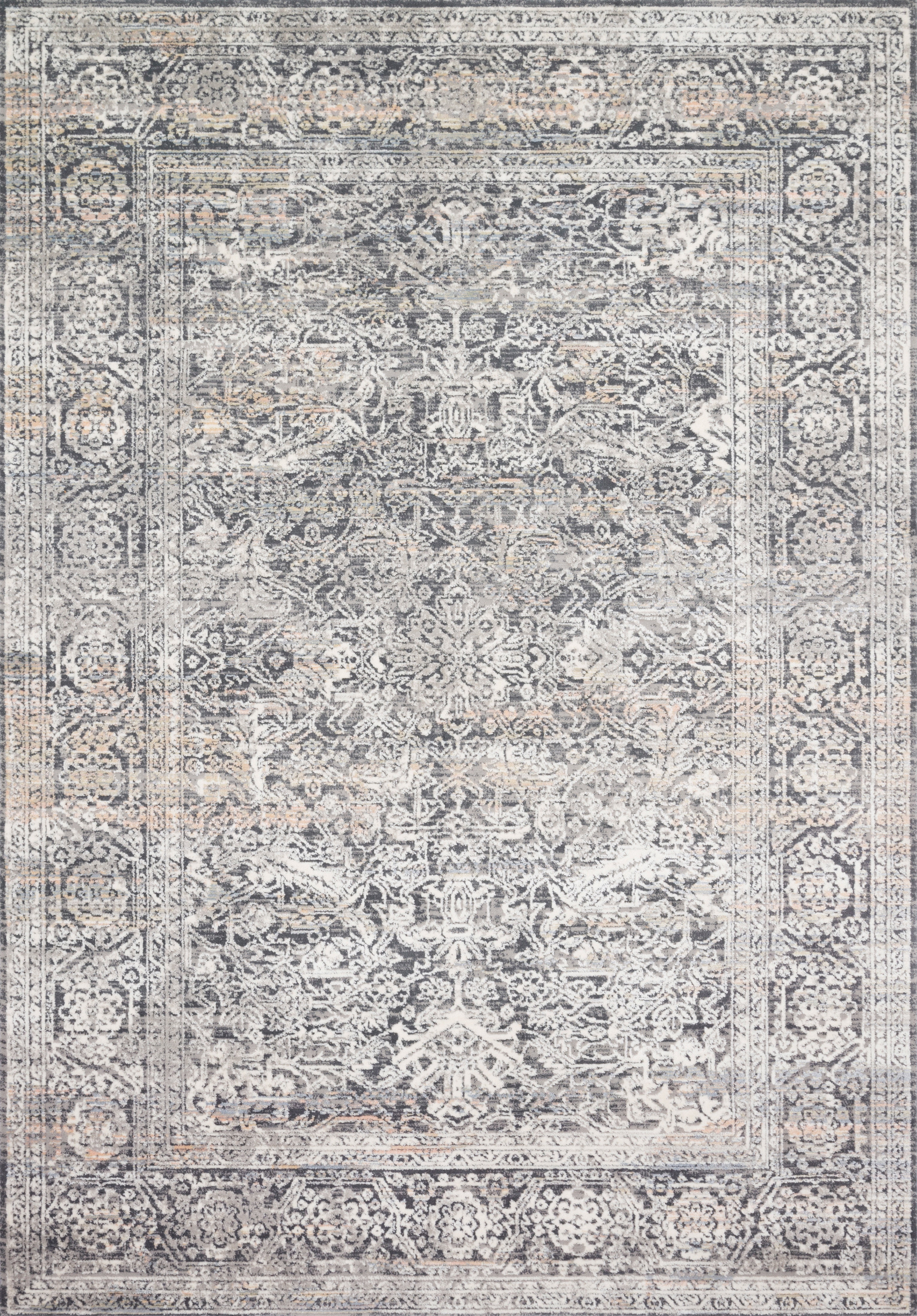 Loloi II Lucia Oriental Steel / Ivory Area Rug