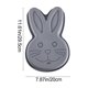 thumbnail image 3 of Molde para pastel de conejo de Pascua molde de silicona para hornear Rectángulo azul rosa gris 11,6 x 7,9 x 2 pulgadas antiadherentes Postre de postre para fiesta de cumpleaños navideña 1 pieza, 3 of 8