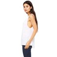 thumbnail image 3 of Bella Canvas Womens Flowy Scoop Blended Muscle Tank, M, White Slub, 3 of 3