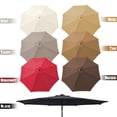 thumbnail image 3 of Sunrise 9ft 8 Ribs Outdoor, Patio Umbrella Cover Canopy, Replacement Cover Top, Tan (Cover Only, Umbrella Frame not Included), 3 of 3