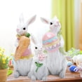 thumbnail image 3 of Easter Bunny Decorations Spring Indoor Home Decor Bunny Figurines, 3 of 4