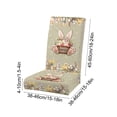 thumbnail image 3 of SIYTUAU Festive Rabbit Stretchable Chair Cover For Dining Room Chair Protector Easter Holiday Home Decor E, 3 of 7