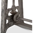 thumbnail image 4 of World Interiors Artezia 62" Adjustable Crank Teak Wood Drafting Desk in Brown, 4 of 5