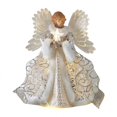 thumbnail image 5 of La parte superior del árbol de los ángeles está decorada con alas de plumas blancas y la parte superior del árbol de Navidad está decorada con decoraciones festivas de luces LED Código A., 5 of 5