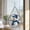 White, variant on Fmbmuo Christmas Round Window Hanging , Durable Vintage Suncatcher Decor , For Xmas Tree Wreath Window Holiday Decor
