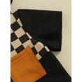 thumbnail image 6 of Liacowi Toddler Baby Boy Summer Clothes Checkerboard Plaid Short Sleeve Hoodie T-Shirt Elastic Waist Shorts Set 2Pcs Beach Checkered Outfit, 6 of 9