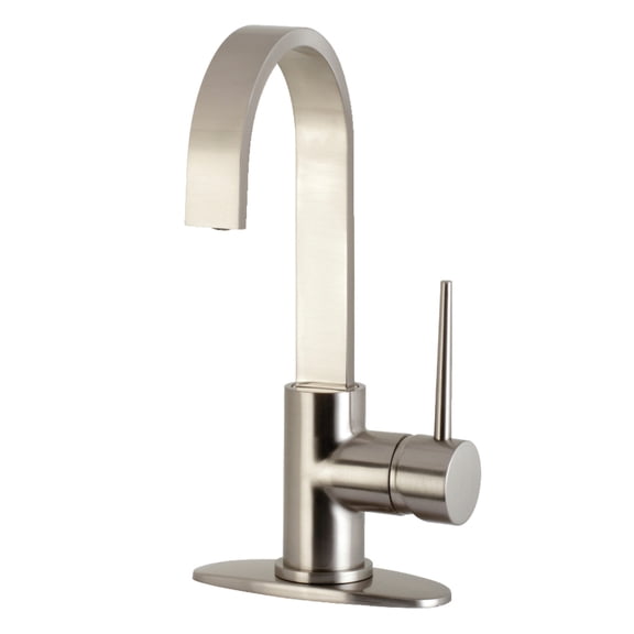 Kingston Brass LS8618NYL New York One-Handle 1-Hole Deck Mounted Bar Faucet, Brushed Nickel
