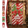 thumbnail image 1 of Cubierta Navideña para Puerta de 90 X 180 Cm (35 X 71 Pulgadas), Multicolor, Nailon y Elastano, Ideal para Decoración Festiva. Material Duradero. Fácil Instalación. 1 Unidad. Decoración de Pared para, 1 of 7