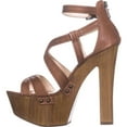 thumbnail image 3 of Womens Jessica Simpson Dorrin Platform Sandals, Burnt Umber, 3 of 6