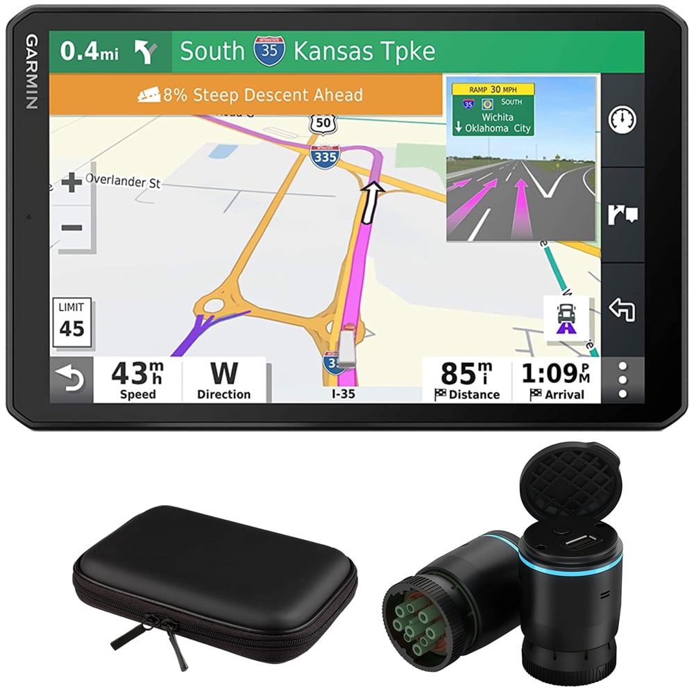Garmin 0100231500 dezl OTR1000 10inch GPS Truck Navigator Bundle