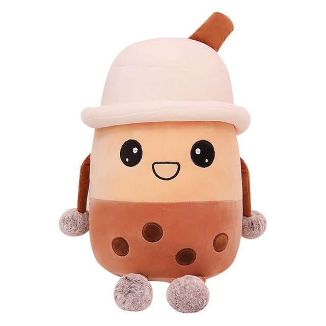 Almohada creativa con forma de taza de té de burbujas de peluche, postre, , perla, muñeco de juguete, figurita, almohada suave de Los 40cm