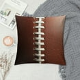 thumbnail image 2 of Nawypu  Football Throw Pillow Cover Cozy Square Throw Pillowcases Home Decoration for Bed Couch Sofa Living Room Cushion Case, 2 of 5