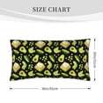 thumbnail image 3 of Disketp Avocado Toast Pillowcase, Queen Size Pillow Cases for Bedroom,Office,Sofa, Pillow Cover with Envelope Closure - 20x36in, 3 of 7