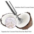 thumbnail image 3 of Coconut Grater Slicer Of Stainless Steel, Easy Storage Cantaloupe Seed Remover, Coconut Shaver Tool, Coconut Water And Meat Dispenser, Birthday Gift F, 3 of 5