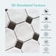 thumbnail image 5 of Adhesivo de pared 3D autoadhesivo decorativo para azulejos de pared, adhesivo para azulejos despegable y pegable, para cocina, baño, resistente al agua, 5 of 5