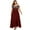 Wine, variant on Sngxgn Women's Sleeveless Halter Midi Dress Bodycon Split Dresses(Green,XXXXXXL)