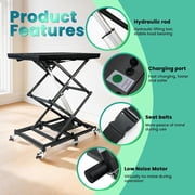WEYRAL Electric Portable Mini Mobility Lift, 9.2''-35'' in Height Adjustable Lifting Platform with 6 Wheels
