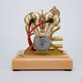 thumbnail image 3 of 4.3CC V-Twin Four-Stroke Gasoline Engine Model - Ready-to-Run Mini Internal Combustion Engine with Retro Design for Motorcycle & Collector Display, 3 of 6