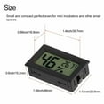 thumbnail image 5 of 2Z 10-Pack Mini Digital Humidity Thermometer Hygrometer Temperature Meters Gauge Indoor Lcd Display for Guitar Reptile Greenhouse Humidor Cigar Home Room Black, 5 of 10