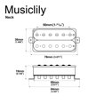 thumbnail image 2 of Musiclily Pro LP-OBLA Alnico 5 Uncovered Humbucker Neck Pickup for Electric Guitar, Black, 2 of 5