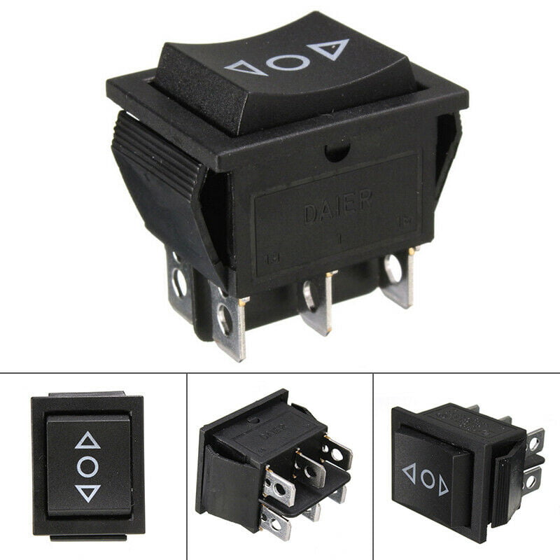 uxcell Momentary Rocker Toggle Switch Heavy-Duty 3Positions 3A 250V 5A 125V 3Pin SPDT ON/Off/ON 5 Pcs 