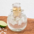 thumbnail image 2 of NOVICA Handmade Blown Glass Tequila Hand Shot with Ice Receptacle Clear Guatemala Tableware Drinkware Cocktail Glasses Recycled 'Perfect Shot', 2 of 5