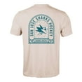thumbnail image 3 of Men's Levelwear Khaki San Jose Sharks Richmond Stained Glass T-Shirt, 3 of 3
