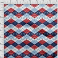 thumbnail image 4 of oneOone Viscose Chiffon Red Fabric Check Craft Projects Decor Fabric Printed By The Yard 42 Inch Wide, 4 of 5