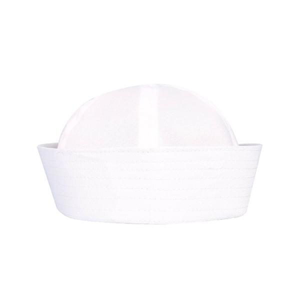 EYNMVR White Sailor Hat for Women Men, Navy Captain Yacht Hat Halloween Costume Sailor Cap for Dressing Up Party