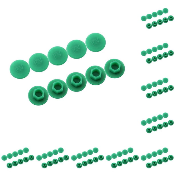 Greeniant 10 Uds tornillos hexagonales para bicicleta cubiertas de tornillos suaves resistentes al desgaste juego de tornillos prácticos M6,verde 10piezas