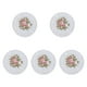 thumbnail image 2 of Posavasos para bebidas de 5 piezas, diámetro de 12 cm, elegantes regalos de inauguración de la casa, posavasos retro, textura de encaje hueco para coc Blanco, 2 of 9