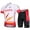 WH+YE+RD, variant on Men's Cycling Jersey Set Breathable Quick-Dry MTB Road Bike Cycling Clothing Set Short Sleeve Biking Shirt with 3D Gel Padded Shorts