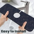 thumbnail image 6 of Kdxio Navy Dark Blue Pattern Non-Slip Diatom Mud Faucet Drain Pad,Self Absorbent Mat for Kitchen Sink for Variety Kitchen & Bathroom Countertops, 6 of 7