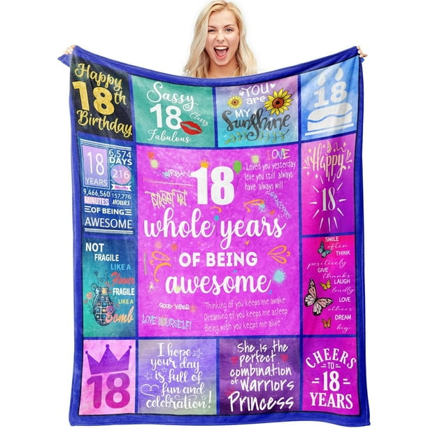 LHSHID Gifts for 18 Year Old Girl 18th Birthday Gifts for Girls Teen Girl Gifts 18 Years Old 18 Year Old Girl Gift Ideas 18 Year Old Gifts Birthday Gifts for 18 Year Blanket 30"x40"