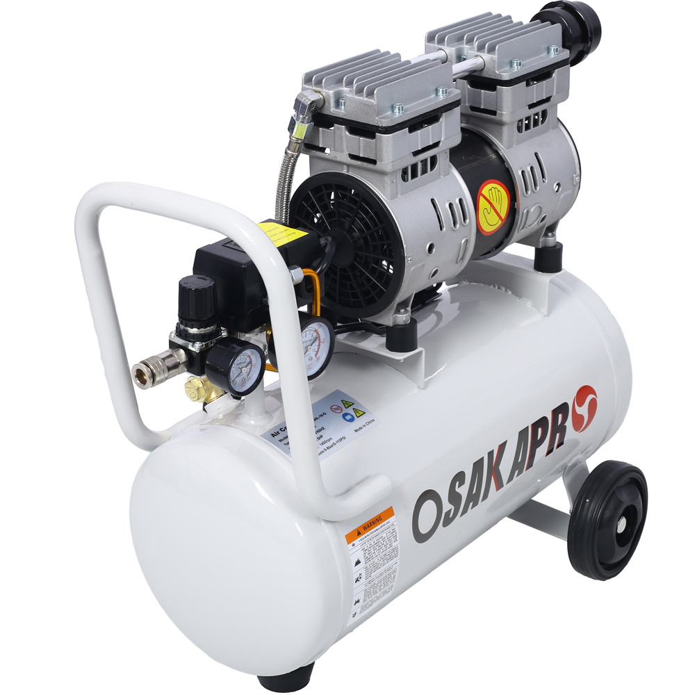 8 Gallon Ultra Quiet Air Compressor, 1.5HP, Max 115 PSI, 70dB Low Noise Oil-Free Air Compressor for Auto Repair, Bike Tires, Garage Spray Painting