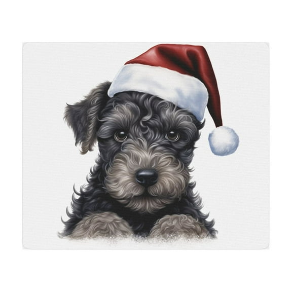 DistinctInk Mouse Pad - 1/4" Foam Rubber - Kerry Blue Terrier Puppy Drawing