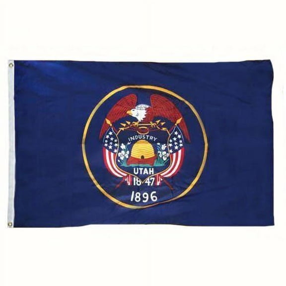 2x3 Utah State Nylon Flag 2'x3' Banner Grommets