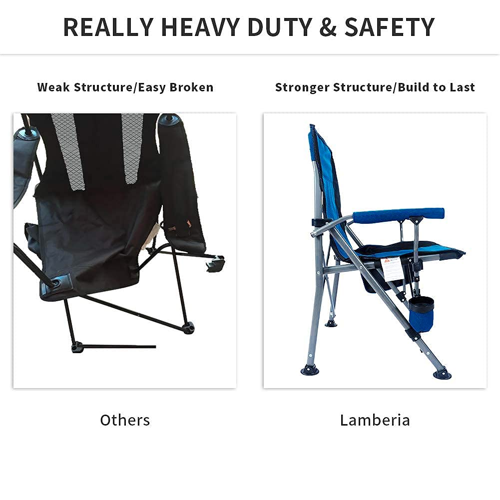 Umineux Portable Folding Camping Chair, 330 lb photo 6