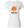 thumbnail image 3 of Inktastic Hug Me Cute Pufferfish with Bubbles Women's T-Shirt, 3 of 5