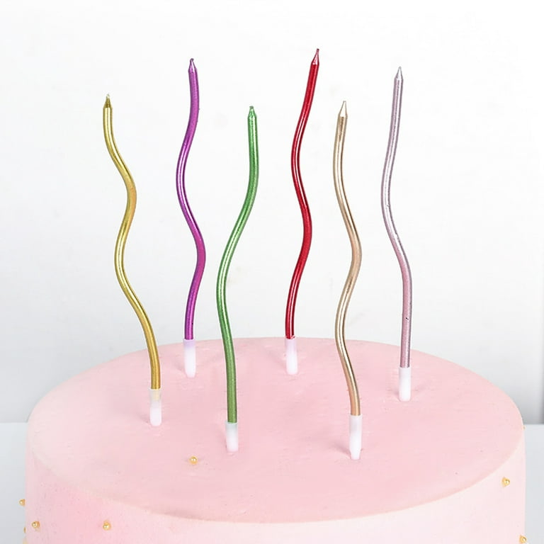 Nylea Birthday Cake Flower Candles with Happy Birthday Music Rotating Setup  - Pink