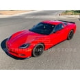 thumbnail image 4 of Replacement For 2005-2013 Chevrolet Corvette C6 Base Models | ZR1 EXTENDED Style Front Bumper Lower Lip Splitter ( ABS Plastic - Painted Black ), 4 of 12