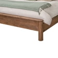 thumbnail image 4 of Benjara Olum King Size Bed, Mango Wood, Grain Details, Rounded Edges, Rustic Brown, 4 of 5