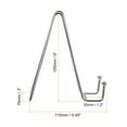 thumbnail image 2 of Unique Bargains 3Pack 6Inch Plate Stand for Display Iron Easel Plate Holder for Photo Silver, 2 of 5