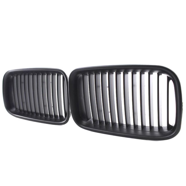 Riwesomey Rejillas negras para coche, 2 uds., rejilla de riñón negra mate, repuesto de rejilla de parachoques delantero para E36 1992-1996 318i 325i Vehículos, repuestos y accesorios Mis Riwesomey VI005650-00
