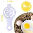 thumbnail image 2 of Professional Egg Yolk Remover, Egg White Separator, Chicken Egg Separator, Compact Design, Durable Plastic, Easy Separation, Precise Clean Break For Kitchen Gadgets, Used By, 2 of 8