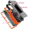 thumbnail image 4 of For Motorola Moto G 5G 2024 6.6" Case,Heavy Duty Rugged Defender Case with [Belt Clip Holster] [Built in Screen Protecotr], Shockproof Full Body Protection Kickstand Cover, Orange, 4 of 9